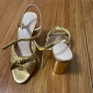 Loeffler Randall Gold Sandal
